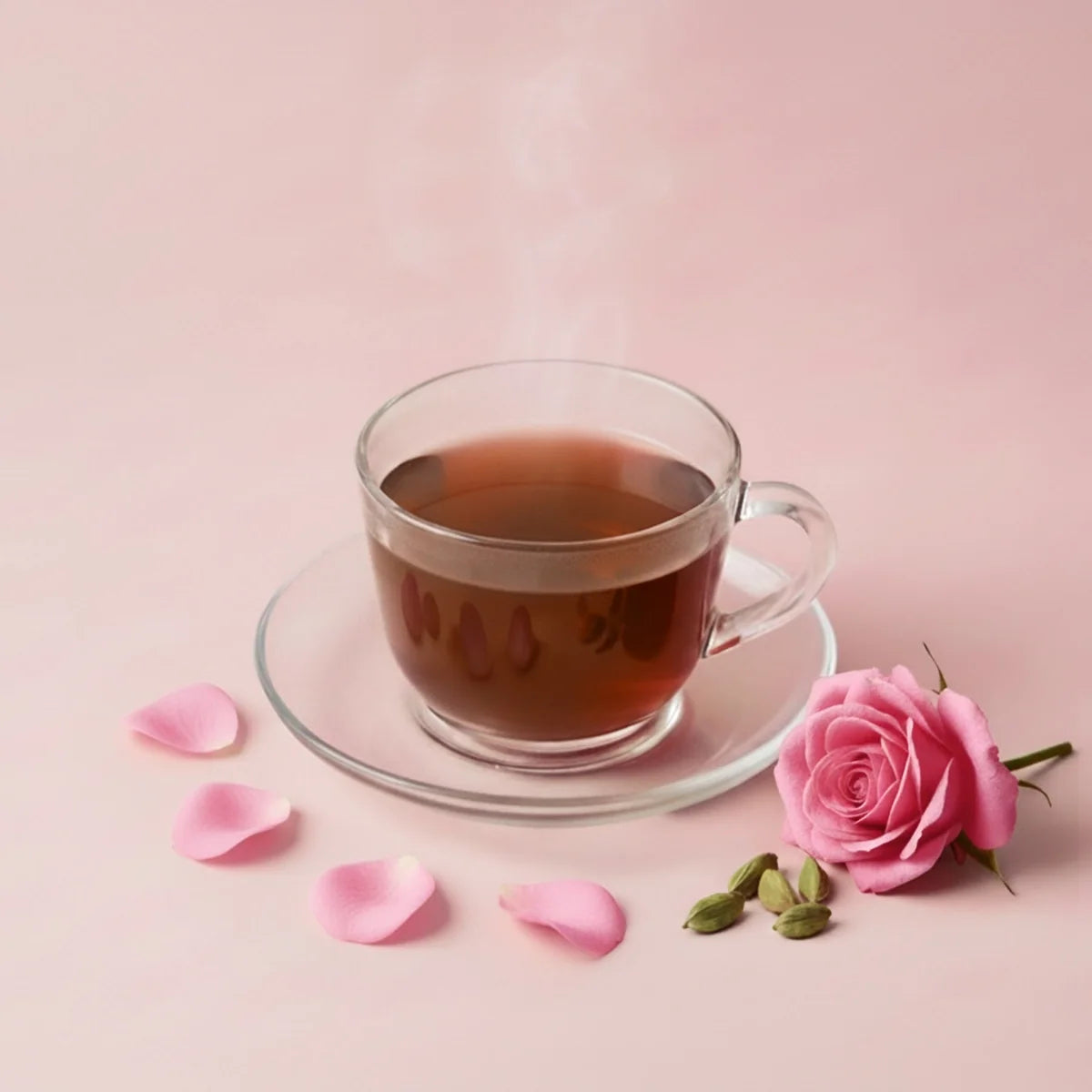 Organic Rose &amp; Cardamom Tea - Calm Digestive by Dakshin