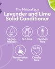 Lavender & Lime Solid Conditioner Bar | Natural Hair Conditioner for All Hair Types | Vegan, Plastic-Free Hair Care