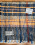 Large Checked Random Recycled Wool Blanket