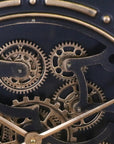Industrial Extra Large Cog Clock Black and Gold