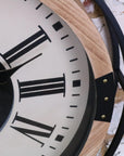 Industrial Large Cog Clock White and Gold