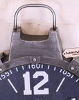 Industrial Style Wall Clock Gunmetal Grey