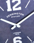 Industrial Style Wall Clock Gunmetal Grey