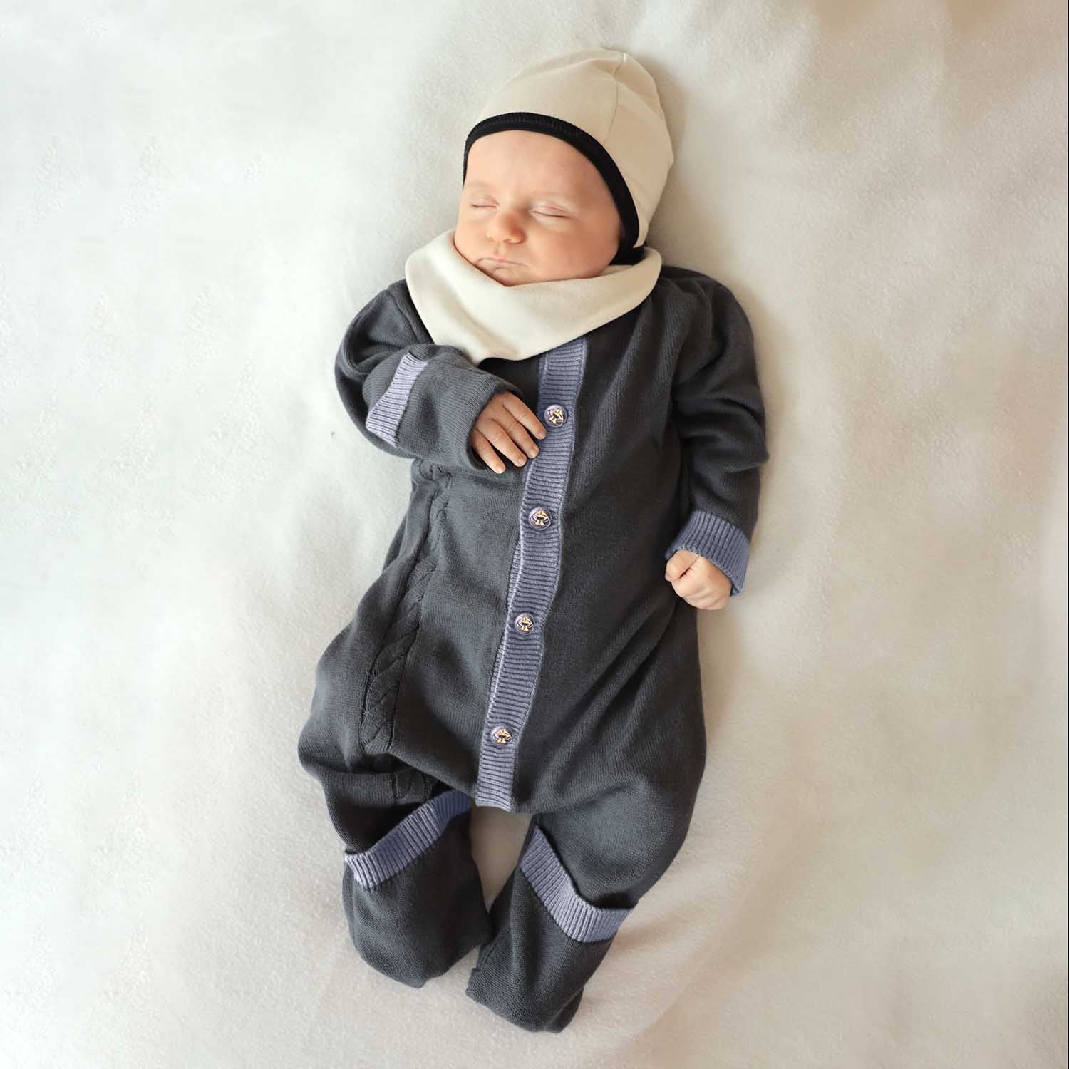 Organic Cotton Newborn Romper-1