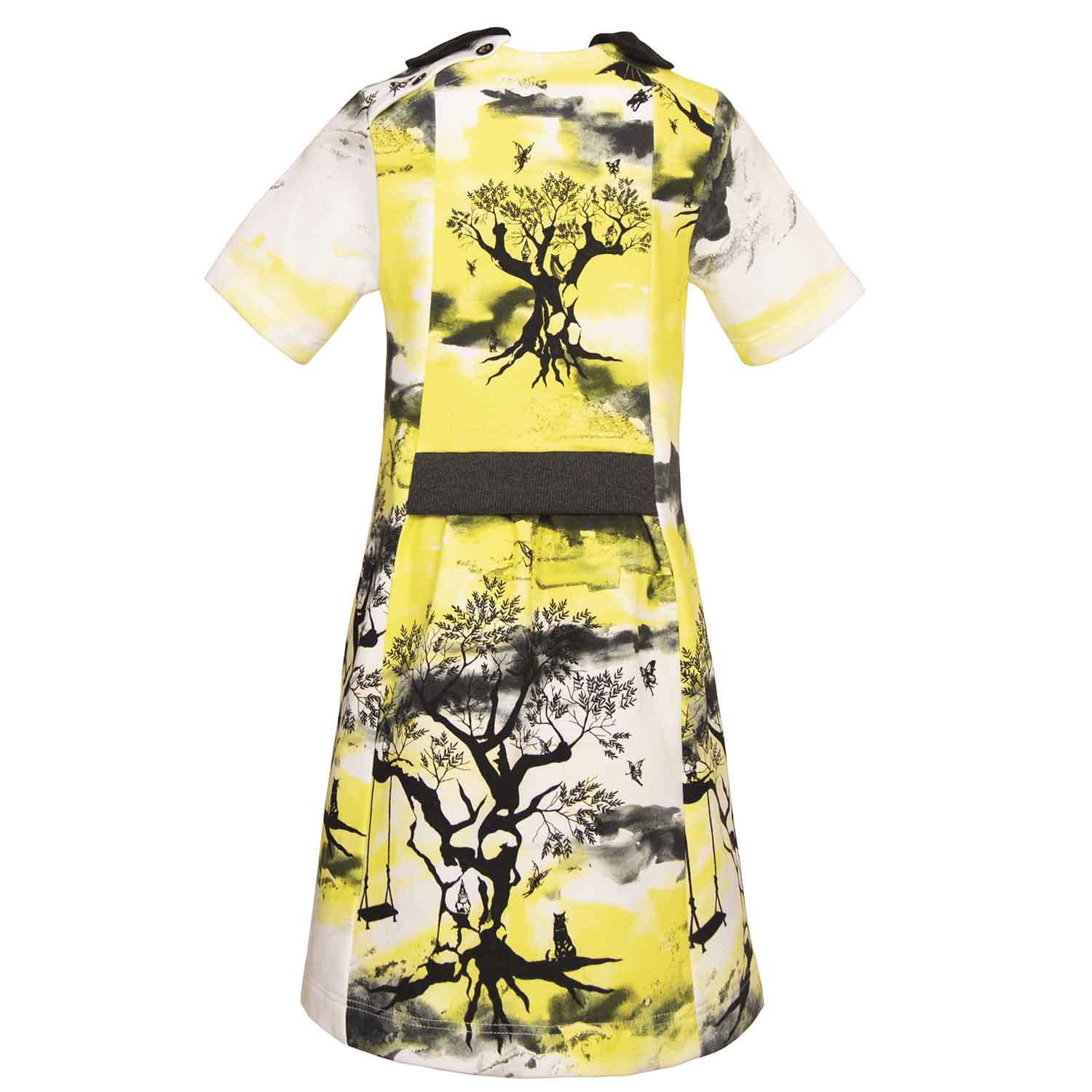 Kids A-line Dress with Enchanted Print