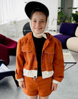 Orange Bomber Jacket for Kids