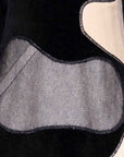 Kids Black Velvet A-line Dress