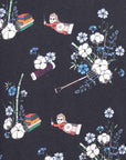 Black Baby Sweatshirt with Floral Print