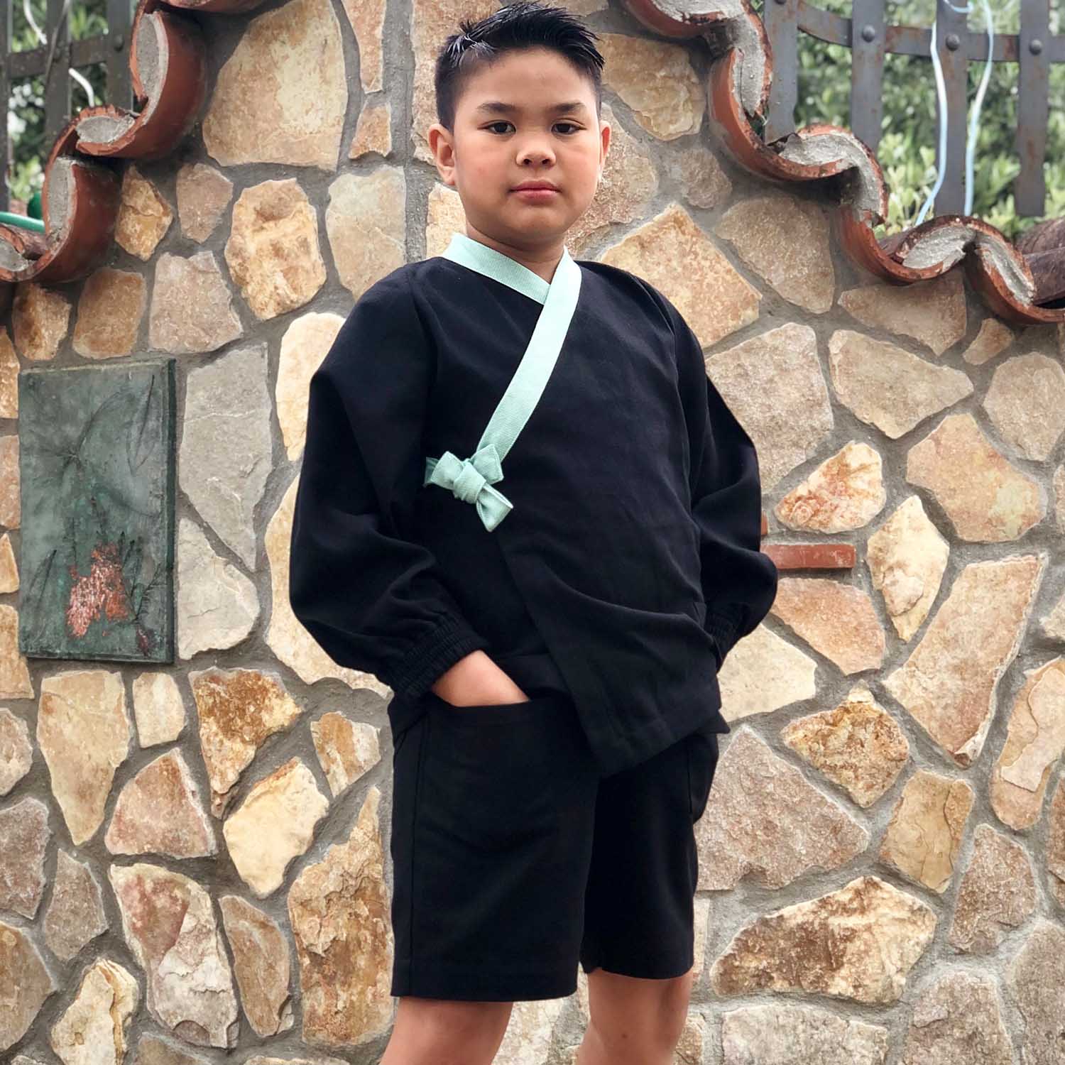 Kids Kimono Jacket in Organic Cotton