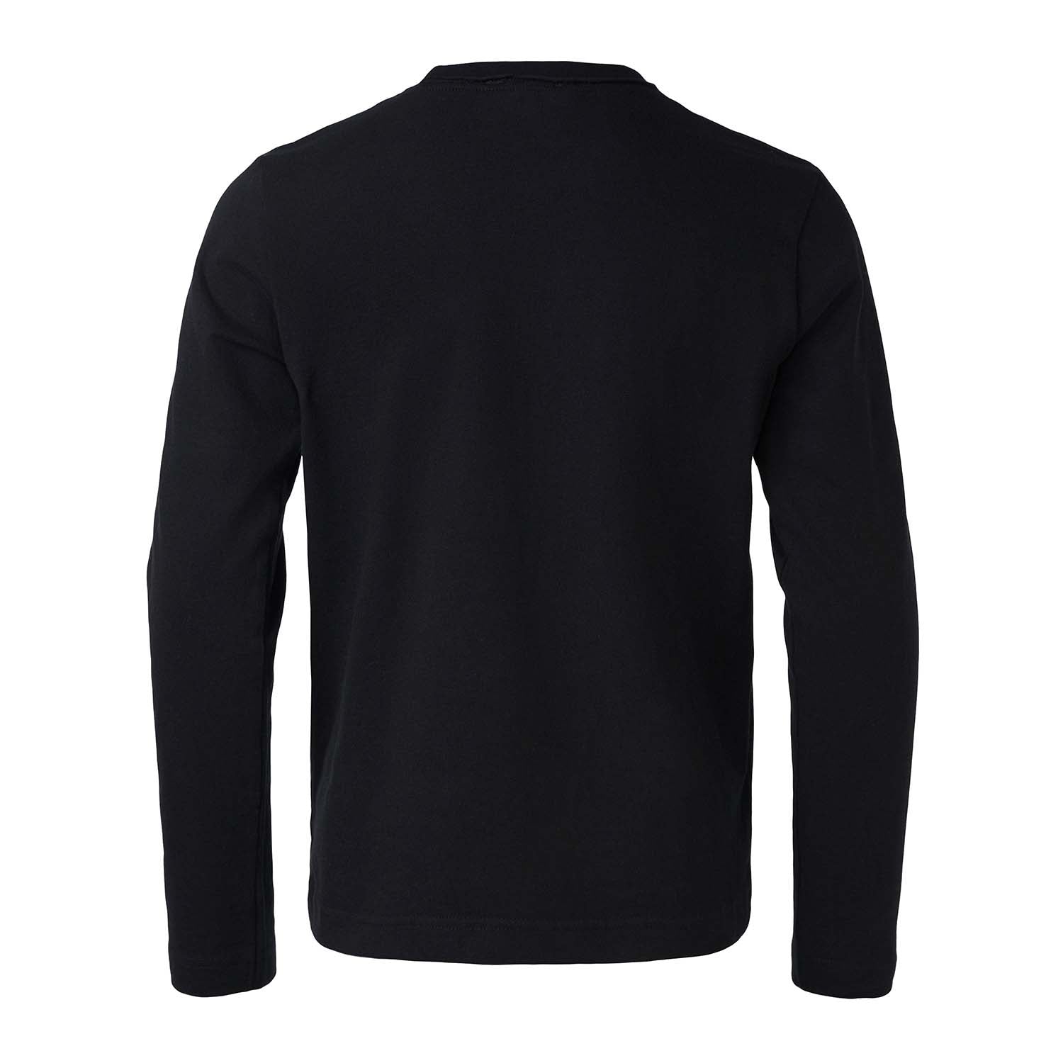 Kids Black Longsleeve Top with Orangutan Embroidery