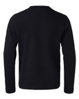 Kids Black Longsleeve Top with Panda Application
