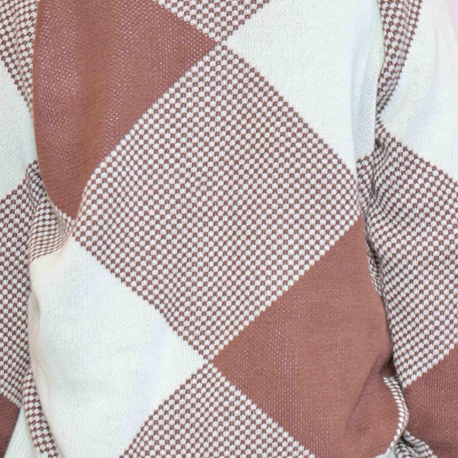 Kids Cardigan in Chocolate and Mint