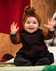 Copper Velvet Baby Jacket-2