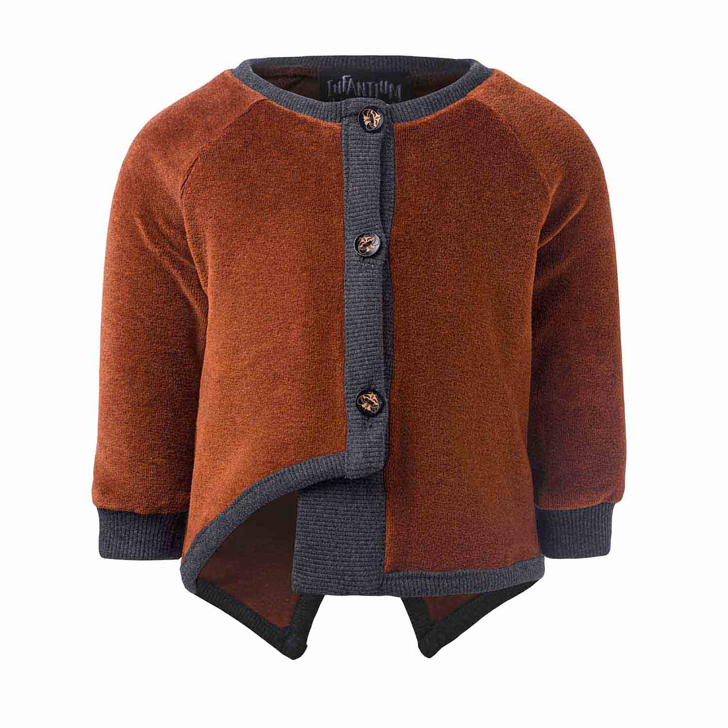 Copper Velvet Baby Jacket-0