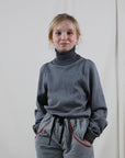 Kids' Grey Turtleneck