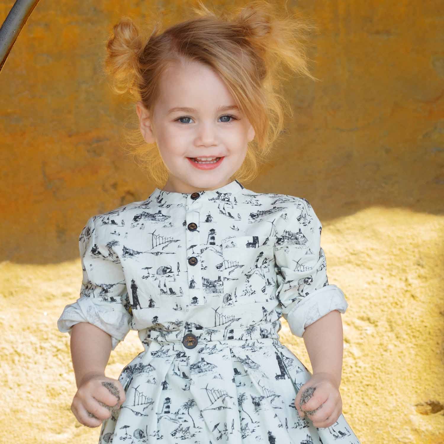 Baby Shirt with Vintage Print-1