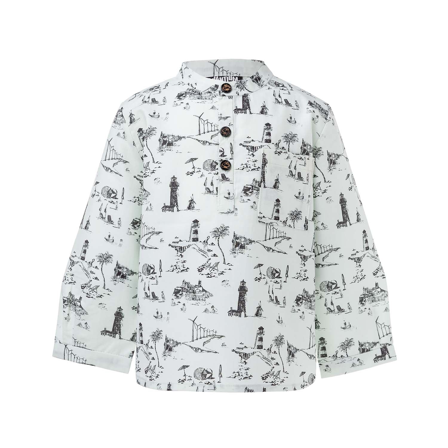 Baby Shirt with Vintage Print-0