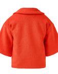 Orange Teddy Kimono Baby Jacket-1