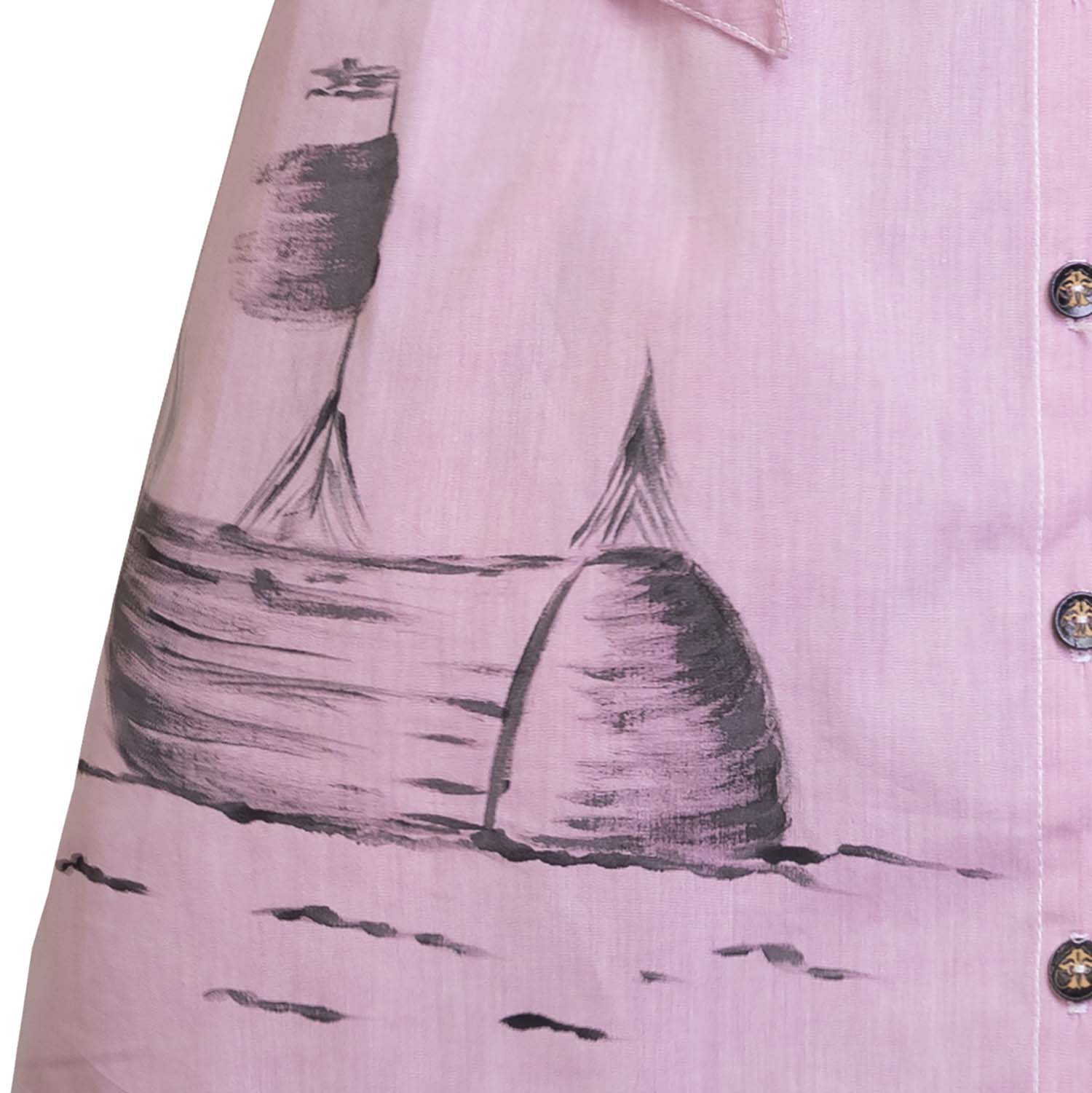 The Hand-Painted Safari Dress — Pink, Limited Edition
