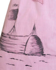 The Hand-Painted Safari Dress — Pink, Limited Edition
