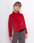 Kids Red Velvet Shirt