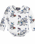 Floral White Baby Onesie