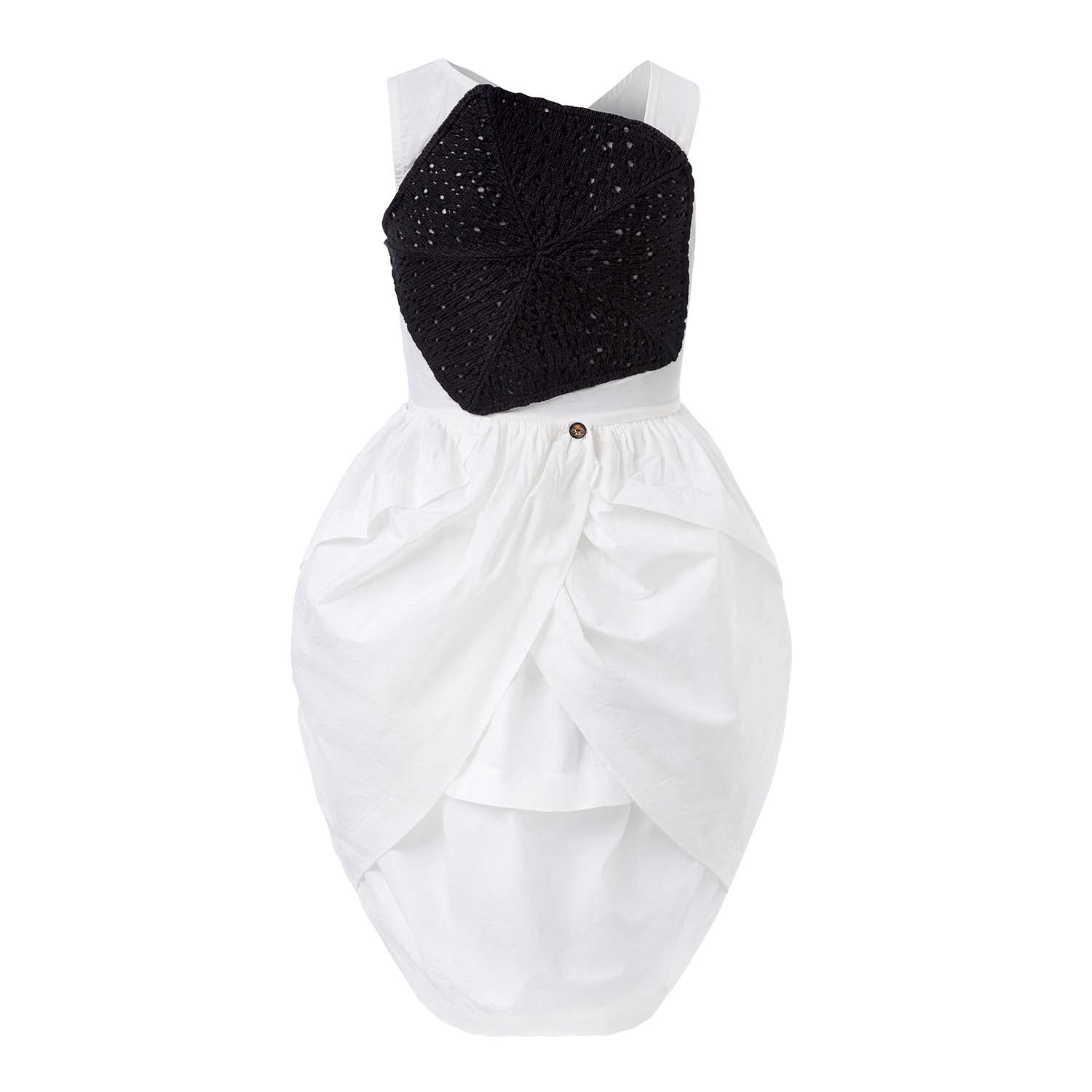 Ladybug Embroidered White Dress — Organic Cotton Heirloom for Girls