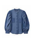 ingrid blouse | indigo stripe