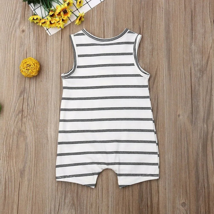 Adorable Baby Rompers for Boys & Girls - Soft Cotton Blend, Striped Design - Perfect for Playtime & Everyday Wear by Baby Lamby at brixbailey.com