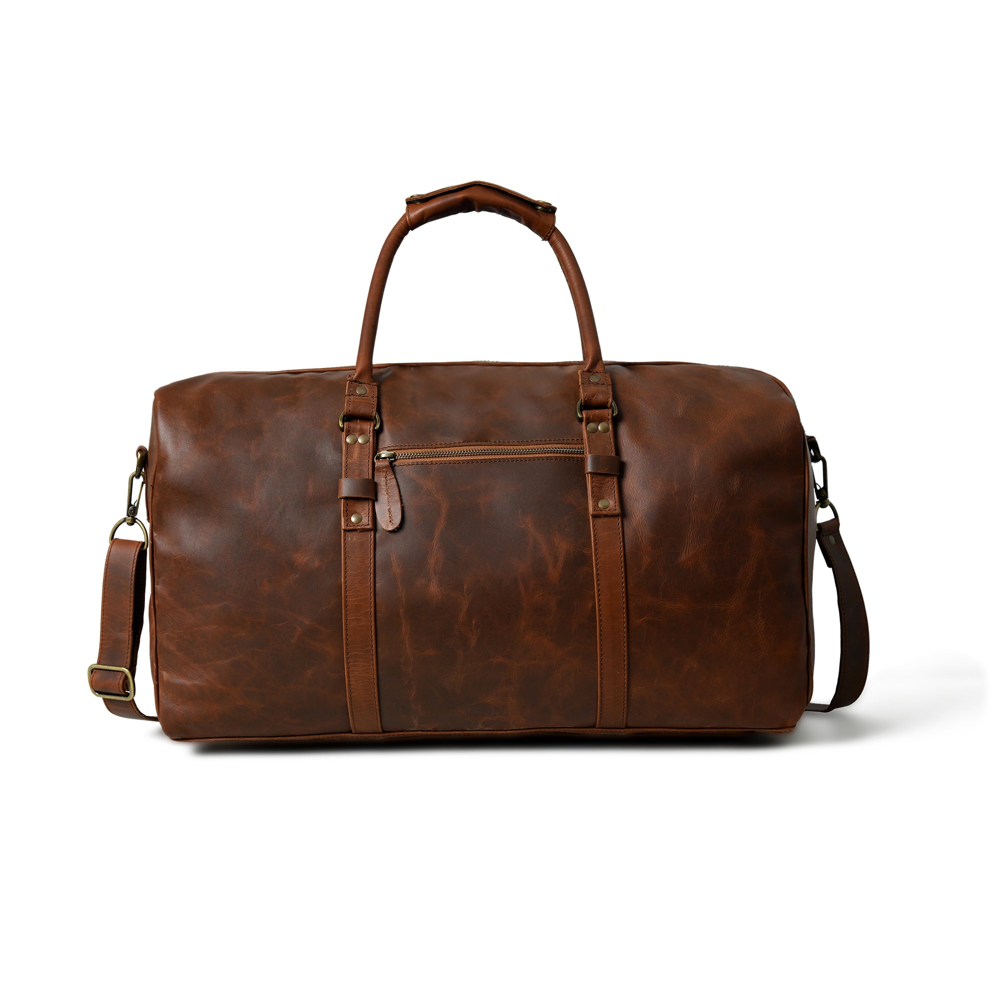 Voyage in Style with Cow Waxy Leather Travel Bag