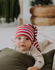 Jolly Striped Holiday Elf Hat
