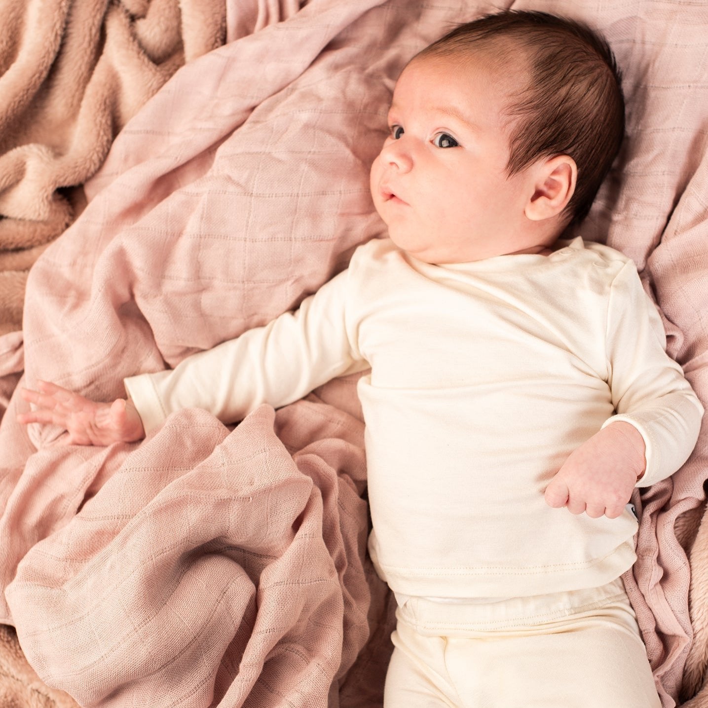 Bamboo Baby Long Sleeve T-Shirt - CREAM-1