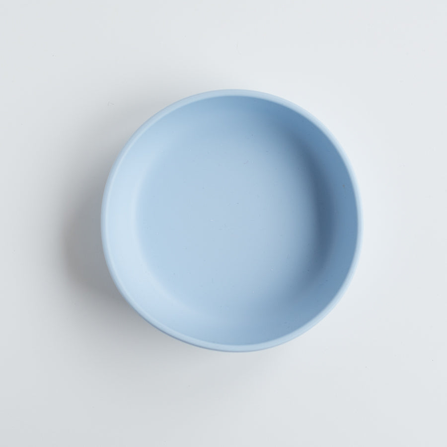 Silicone Baby Plate Bowl - Blue-2