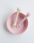Silicone Baby Plate Bowl - Rose