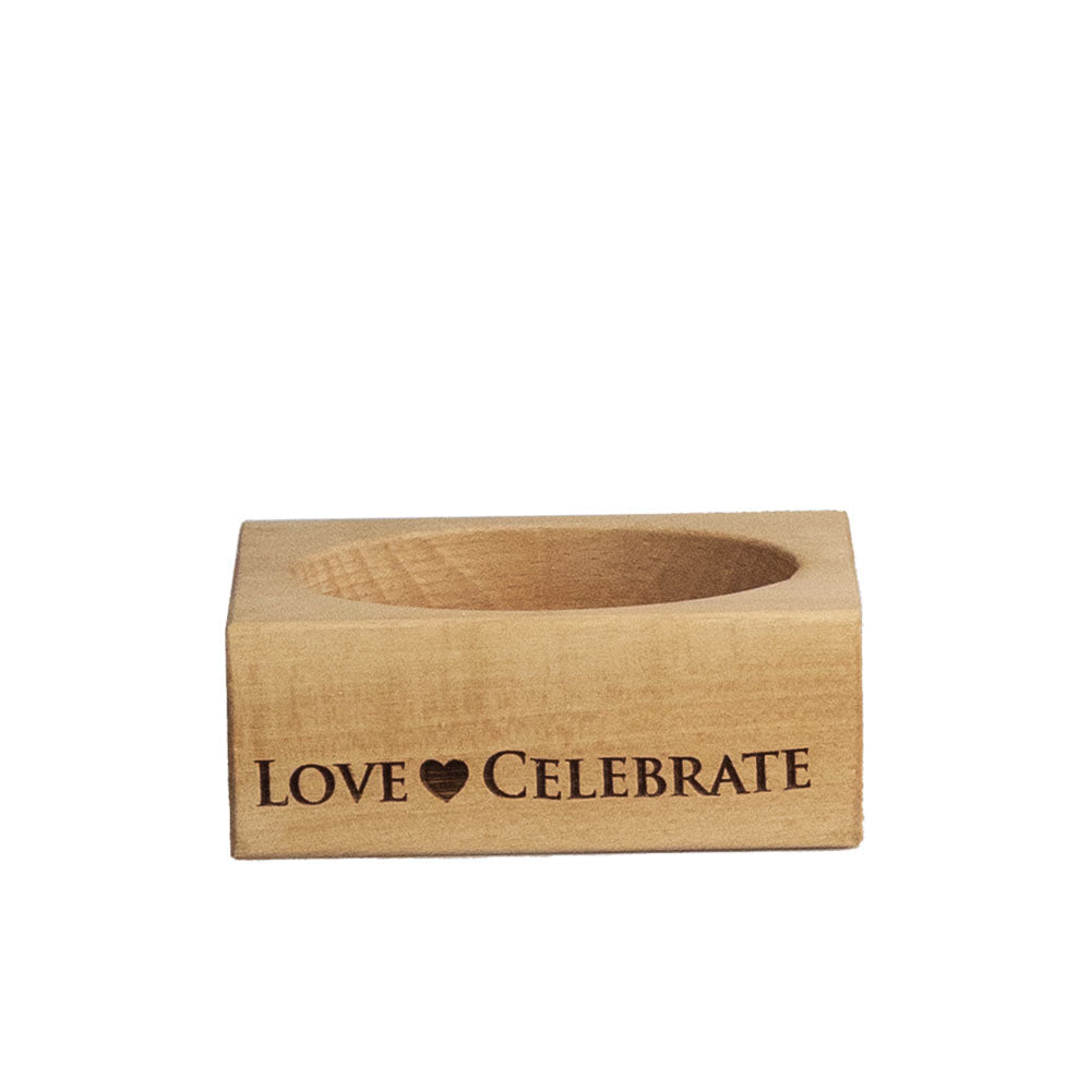 Love & Celebrate Beech Wine Bottle Coaster
