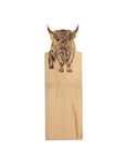 Highland Cow Framed Beech Serving Board  - Medium
