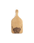 Highland Cow Beech Hanging Paddle  - Small