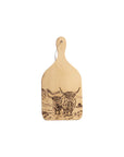 Scenic Highland Cow Beech Hanging Paddle  - Small