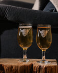 Highland Cow Craft Beer Glasses - Set of 2
