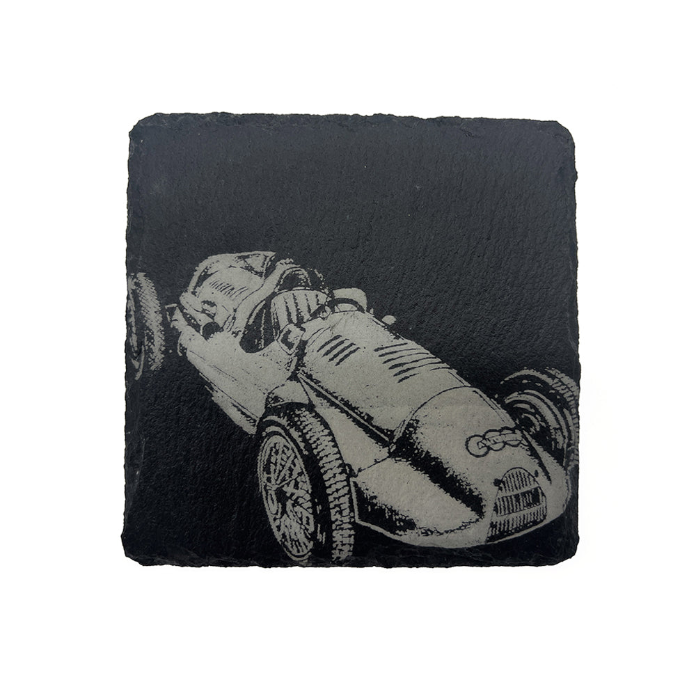 Vintage Racing Car Single Slate Coaster