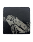 Vintage Racing Car Single Slate Coaster