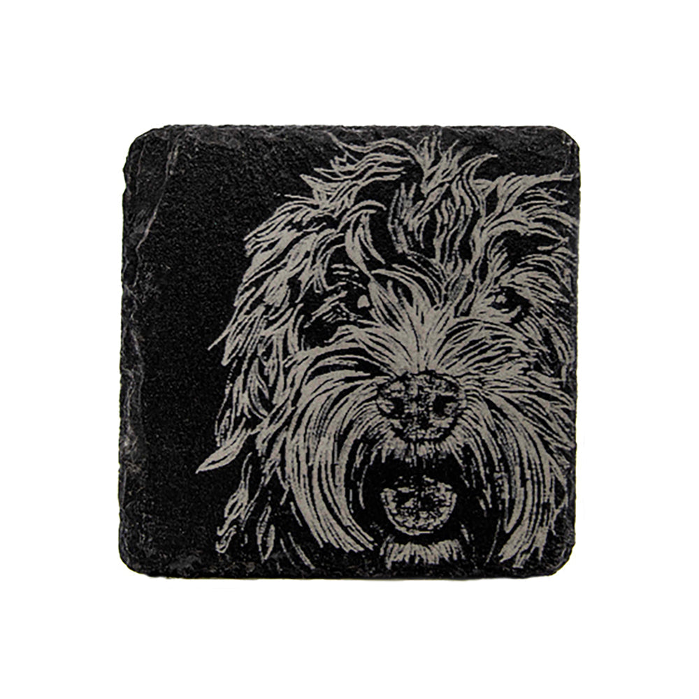 Cockapoo Single Slate Coaster