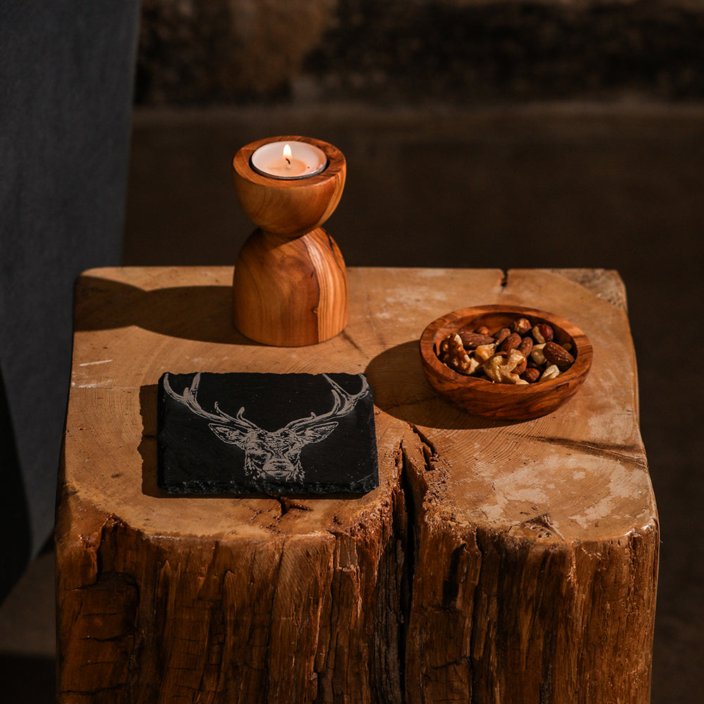 Stag Prince Single Slate Coaster