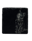 Tabby Cat Single Slate Coaster