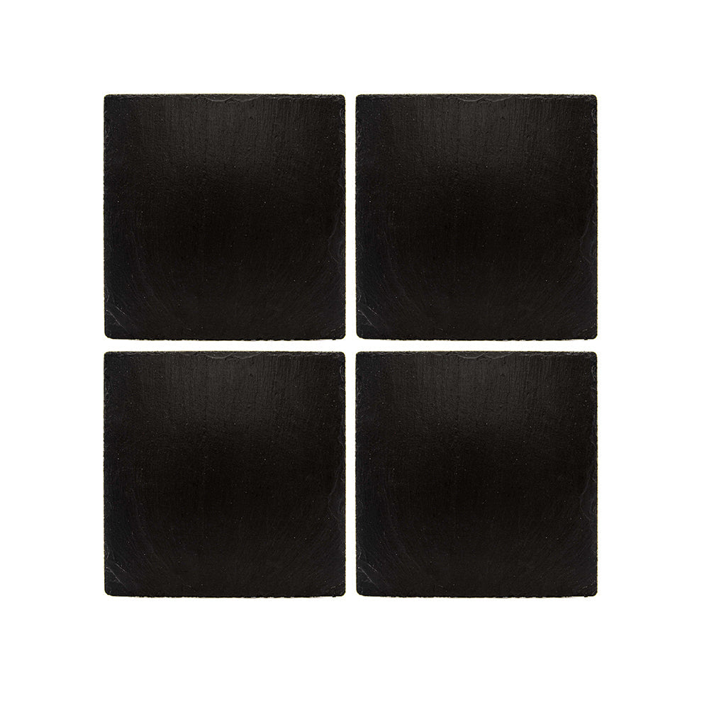 Square Slate Coasters - Set of 4