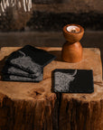 Highland Cow Slate Coasters - Set of 4