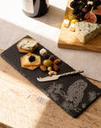 Tawny Owl Mini Slate Cheese Board & Knife Set