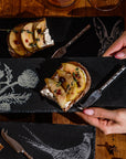 Thistle Trio Single Mini Slate Cheese Board & Knife Set