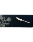 Thistle Trio Single Mini Slate Cheese Board & Knife Set