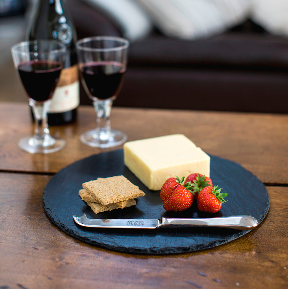 Round Slate Cheese Board